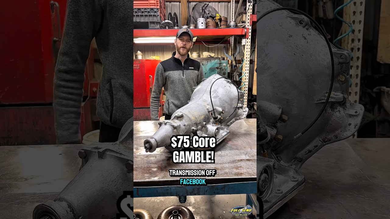 We gambled on this transmission core for $75! Did we win or lose? #transmission #c10 #clutch #chevy