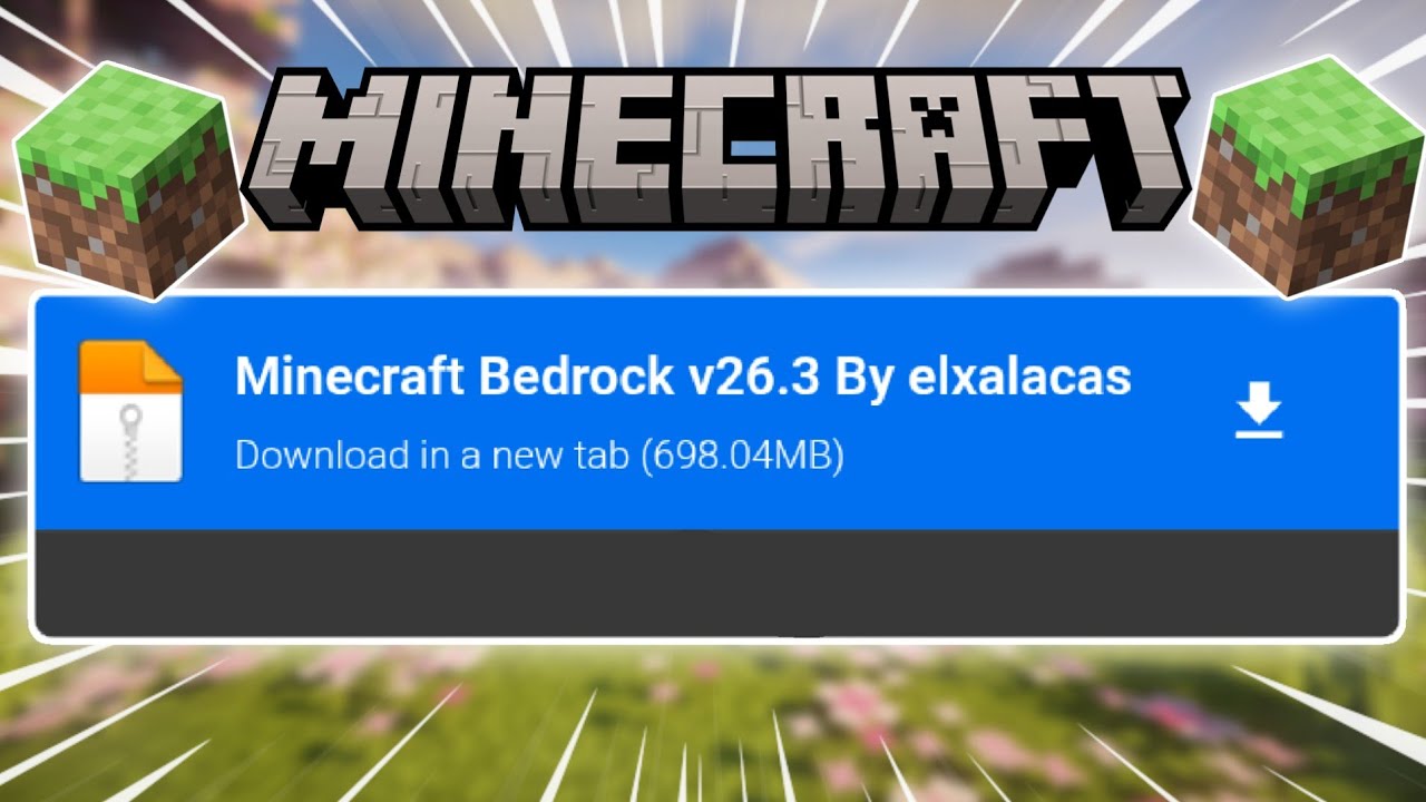 Como Descargar Minecraft Bedrock &Uacute;ltima Versi&oacute;n 26.3 para Android sin Virus || 2025 ||