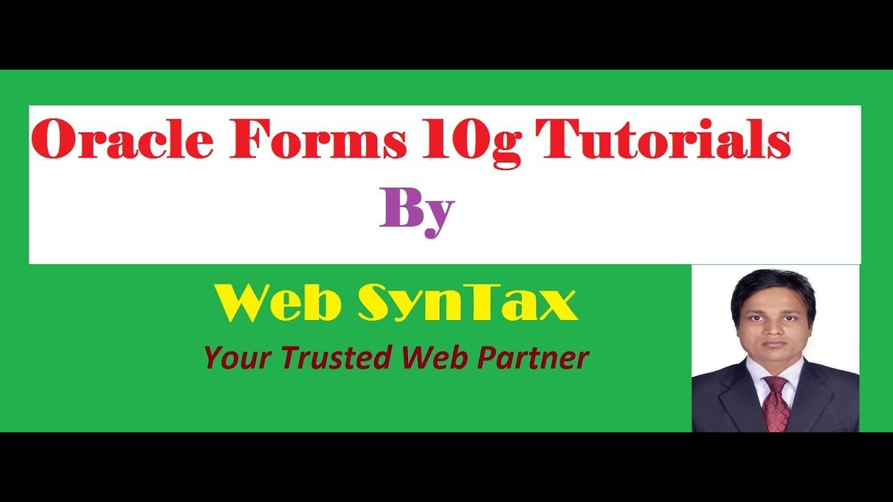 Oracle Forms tutorial in bangla How to Load image