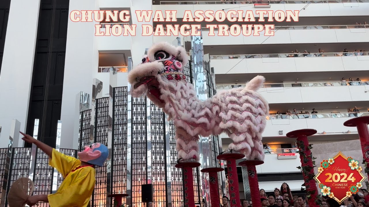 Chung Wah Lion Dance Association Jong Performance - Day 2 - Crown Perth W.A 2024