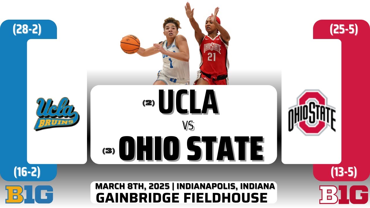 (2) UCLA vs (3) Ohio State | Big Ten Tournament: Semifinals | 3.8.25