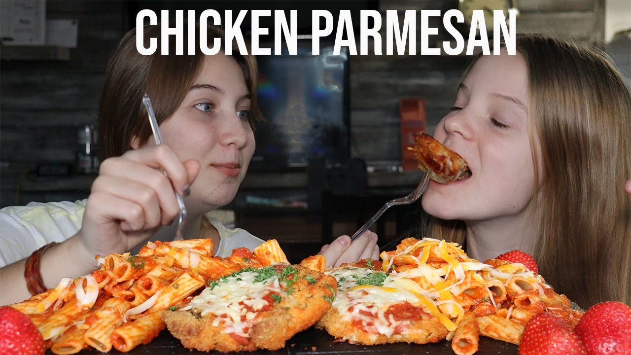 RICCOTINI PASTA WITH CHICKEN PARMESAN MUKBANG