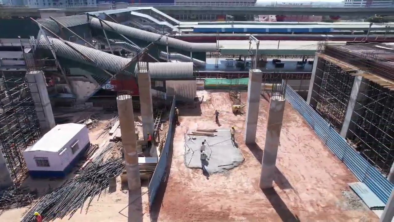 Elevated Road Middle Construction Yeswanthpur Project 06.02.2023