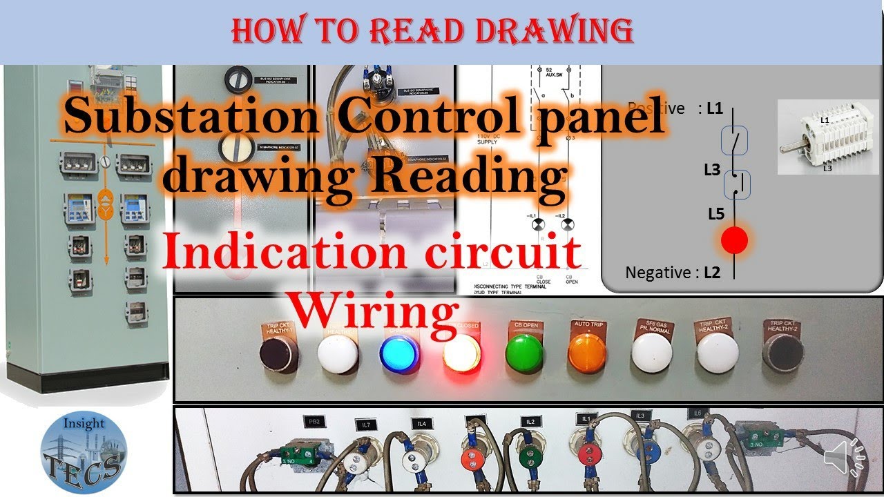 How to read Drawing of panel Indication circuit wiring || Part - 3 || Hindi