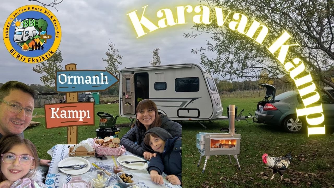 Sağanak Yağmurda Karavan Kampımız / İstanbul &Ccedil;atalca Ormanlı