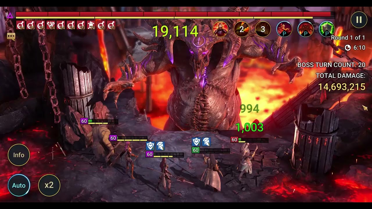 Ultra clan boss Immortal Team poison+debuffs Eternal Static