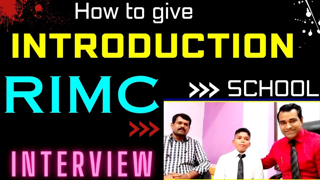 How to Introduce yourself in RIMC INTERVIEW | Rimc mock interview practice