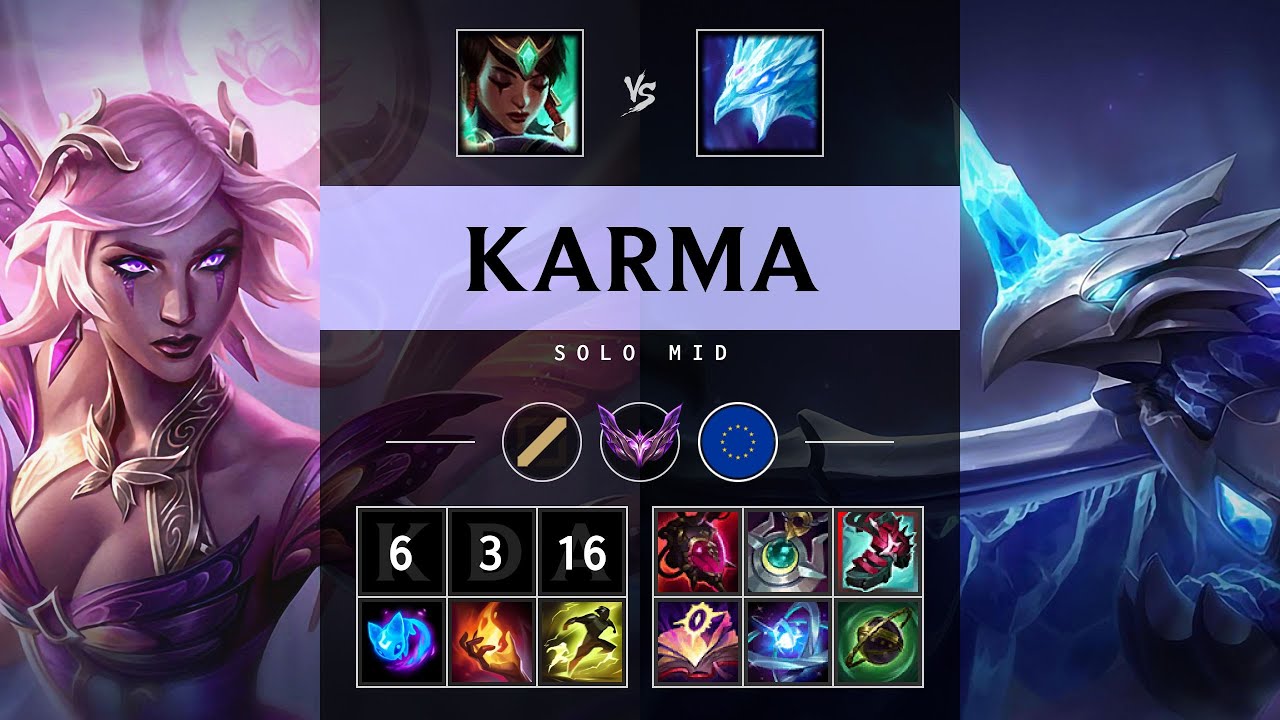 Karma Mid vs Anivia - EUW Master Patch 25.21