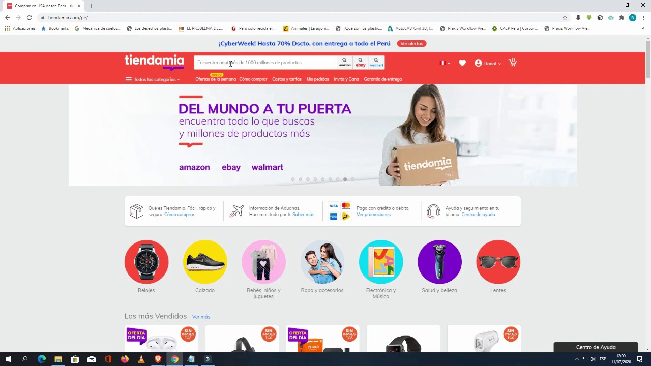 Como comprar en tiendamia, descuento de $12🤑 por la primera compra superior a 50$.