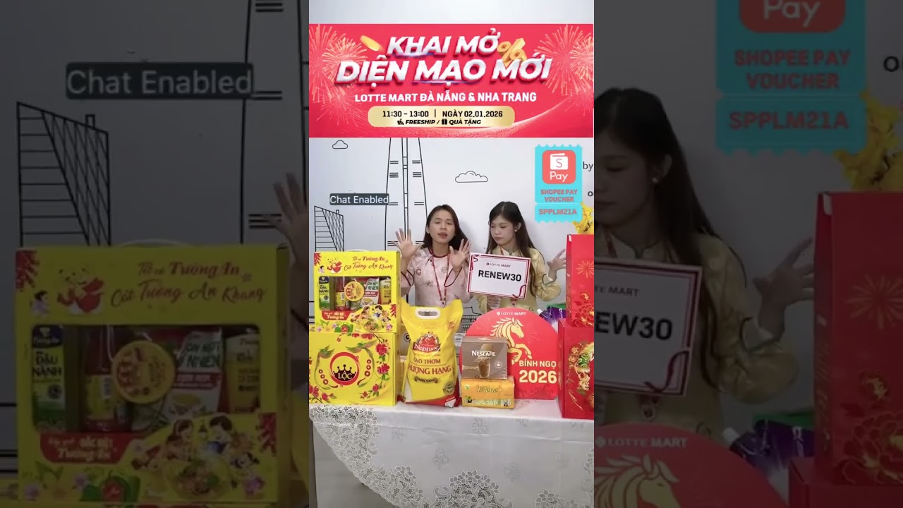 LIVESTREAM KHAI MỞ DIỆN MẠO MẠO MỚI LOTTE MART ĐÀ NẴNG VÀ NHA TRANG