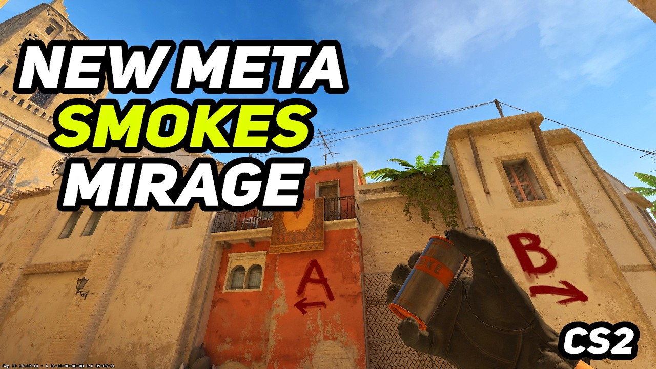 CS2 Mirage - New Meta Smokes To Copy And Use