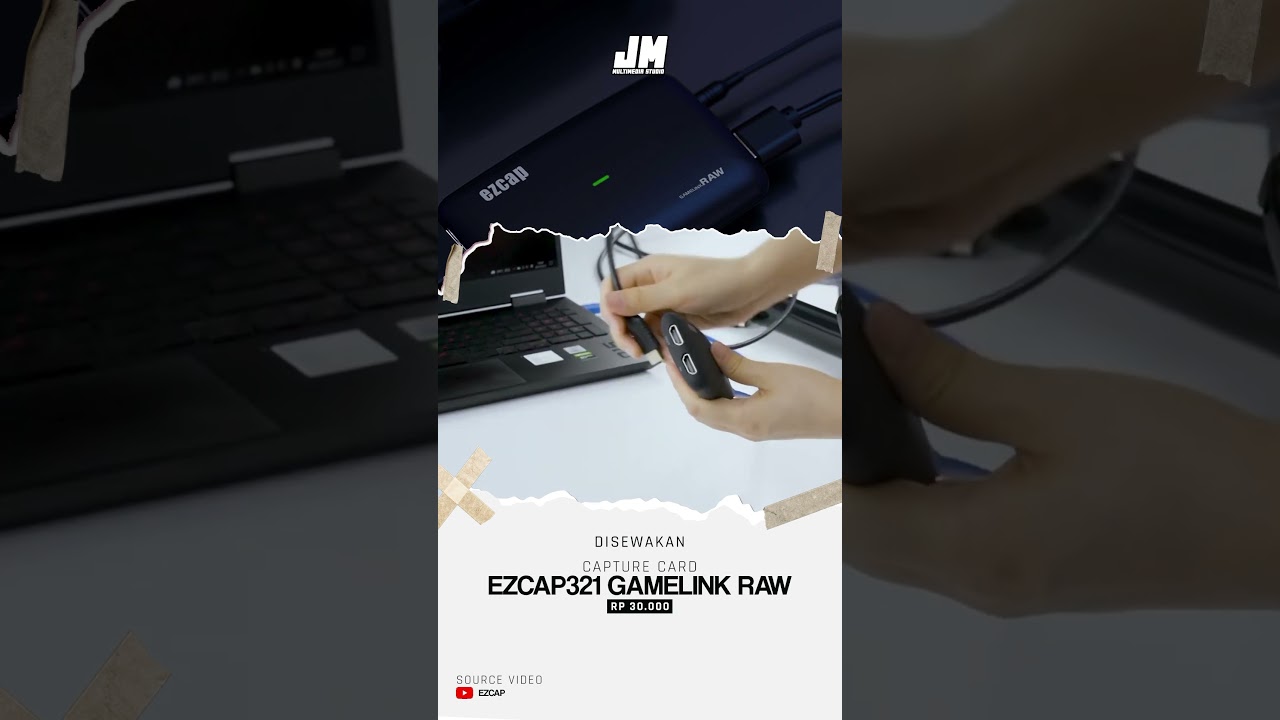 Disewakan EZCAP 321 Gamelink Raw. Kartu live capture game yang mendukung input,output,capture #sewa