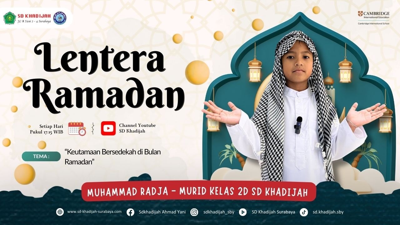 LENTERA RAMADAN - Ramadan Hari ke #10 - Keutamaan Bersedekah di Bulan Ramadan