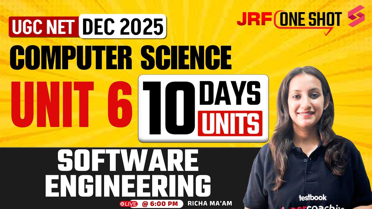 UGC NET DEC 2025 Computer Science Unit 6 | Software Engineering UGC NET By Richa Mam