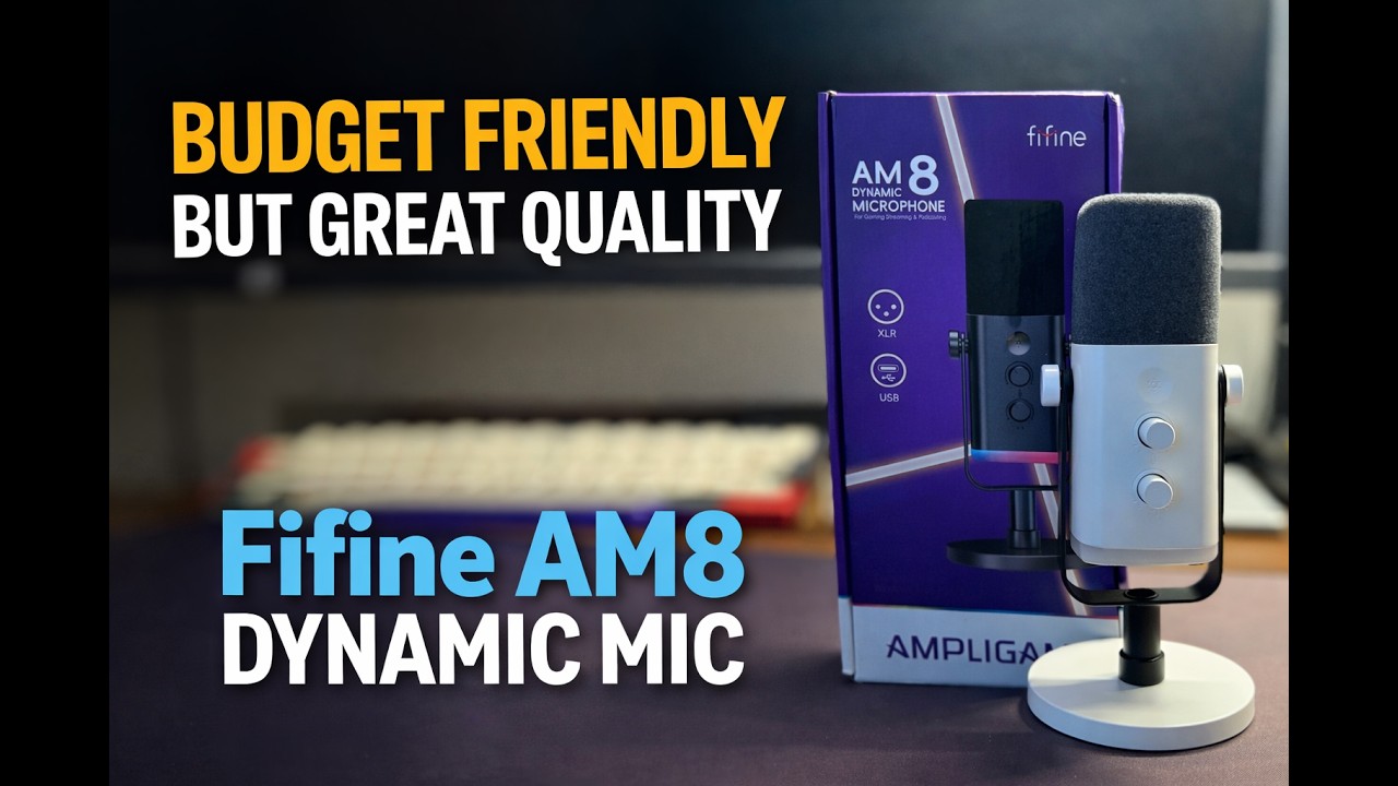 Fifine AM8 Dynamic Mic - Unboxing and sound test