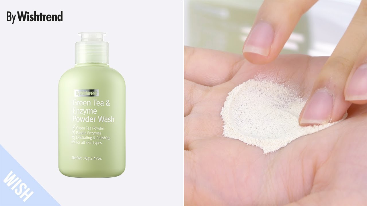 All in One Exfoliator & Cleanser for Oily Acne Prone Skin | Green Tea & Enzyme Powder Wash