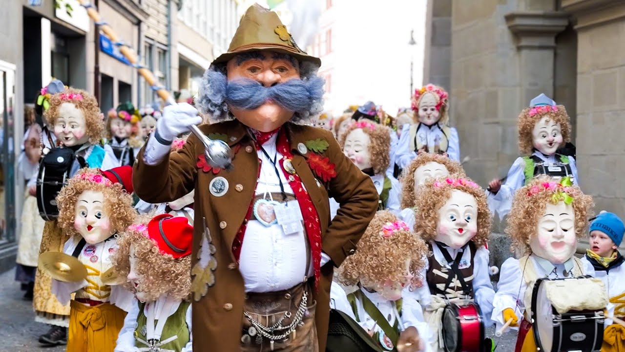 Pilatusgeischter Luzern PGL bayrisch unterwegs am Güdismäntig | Luzerner Fasnacht 2024