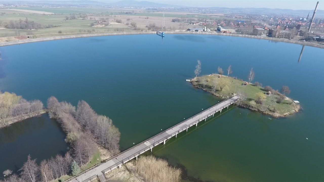 Bielawa z lotu ptaka, Zalew, Łysa Góra, Phantom 4