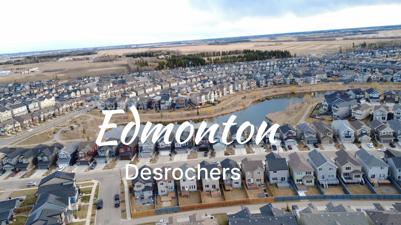 Edmonton -  Desrochers Neighbourhood - Drone 4k    🇨🇦