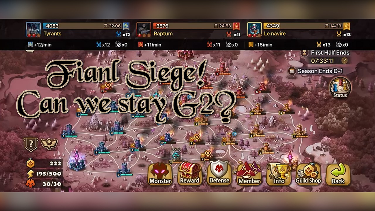 G2 Siege: Raptum / Le navire: Final Siege of the Season! - Summoners War Siege