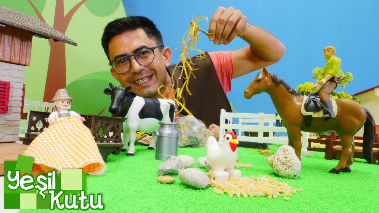 Okul öncesi eğitici video. Yeşil kutu derlemesi. Nail Baba çiftçi ve bahçıvan oluyor!Eğlenceli video