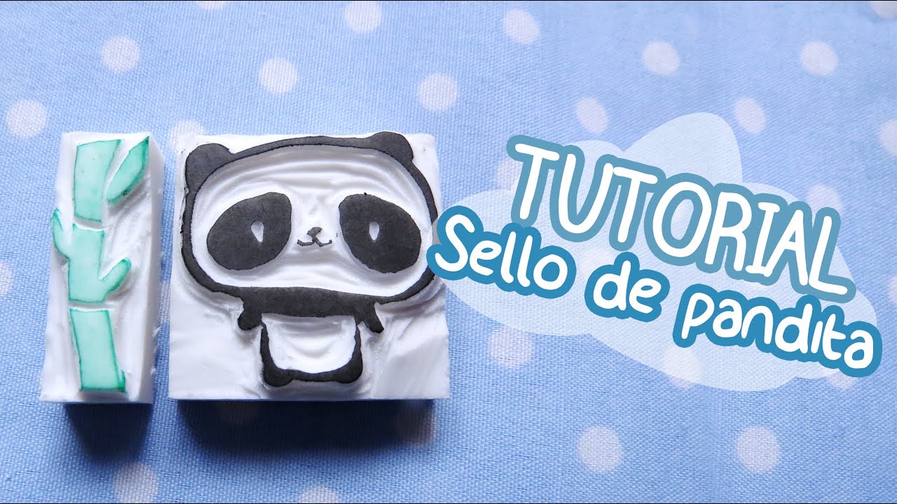 ✁ Como hacer sellos con borrador fácil | Rubber Eraser stamp tutorial || Kaele ☁
