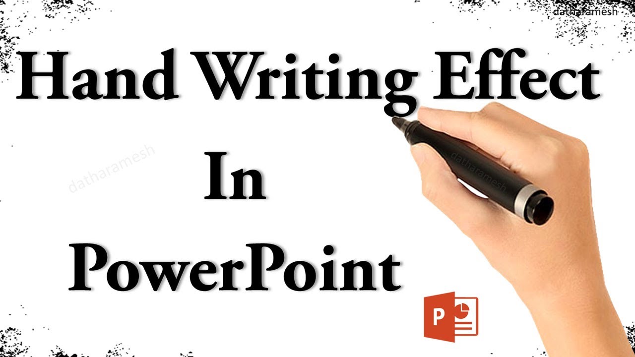 Handwriting Text Effect In Powerpoint