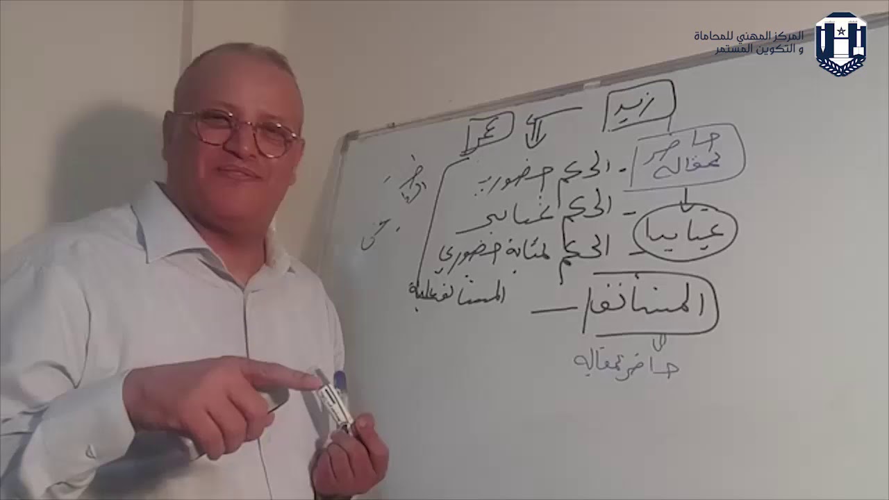 اوصاف الأحكام وعلاقتها بطرق  الطعن..المحاضرة الثانية..د عمر ازوكار