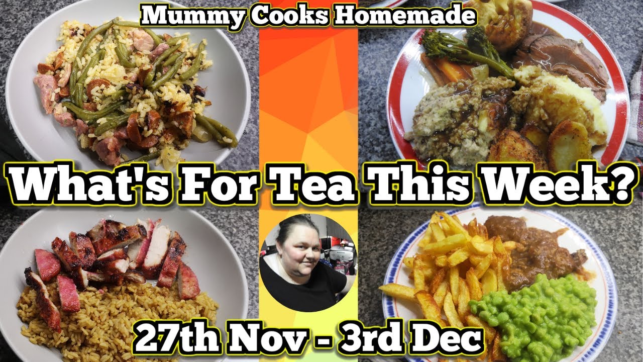 What's for tea this week? (27th Nov - 3rd Dec) 2023