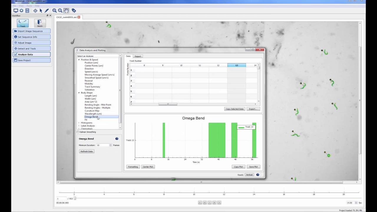 WormLab: The simple yet powerful way to analyze C. elegans behavior
