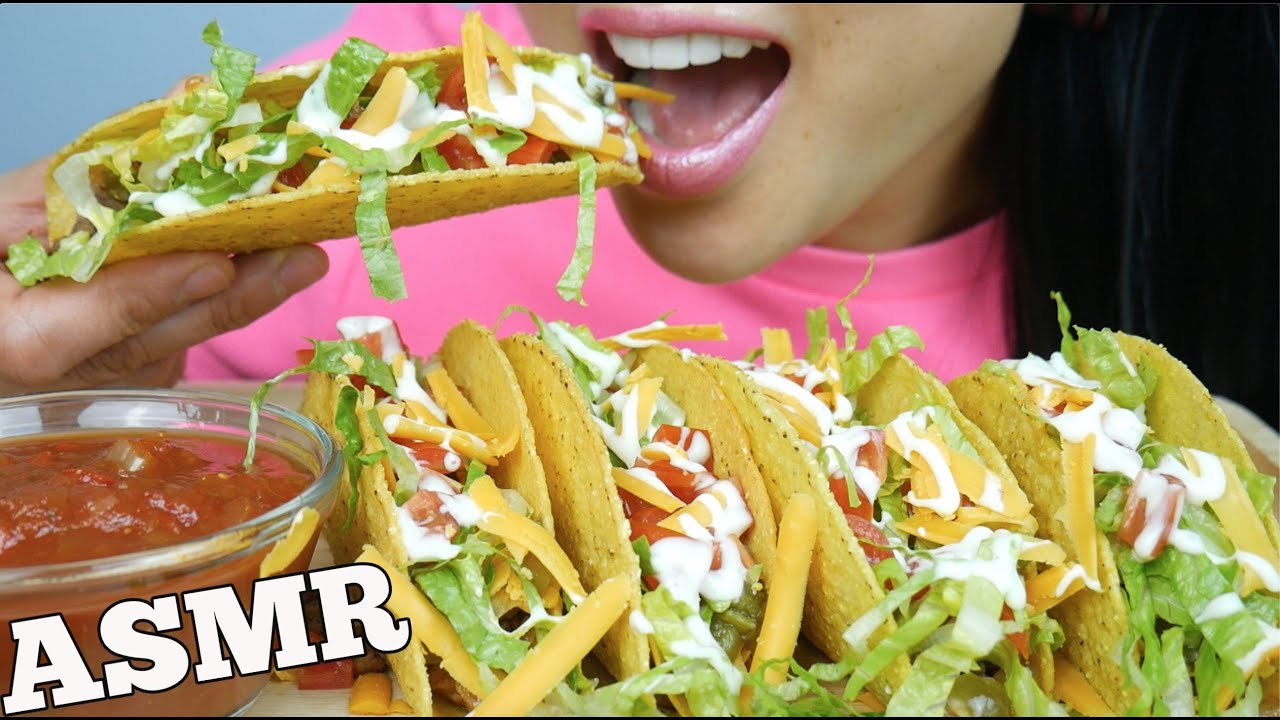 ASMR HOMEMADE TACO (CRUNCHY EATING SOUNDS) NO TALKING | SAS-ASMR