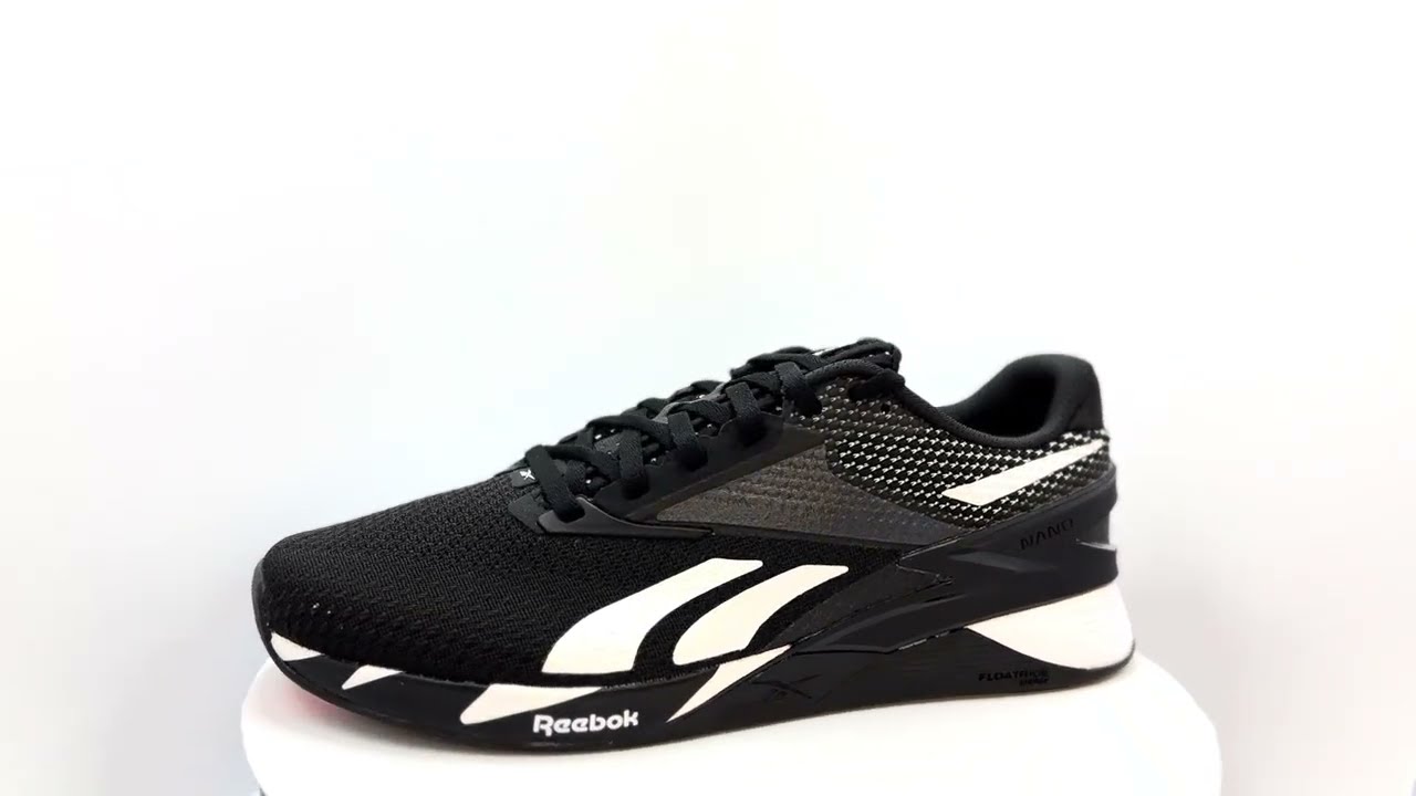 Tênis Reebok Nano X3 Preto e Branco.