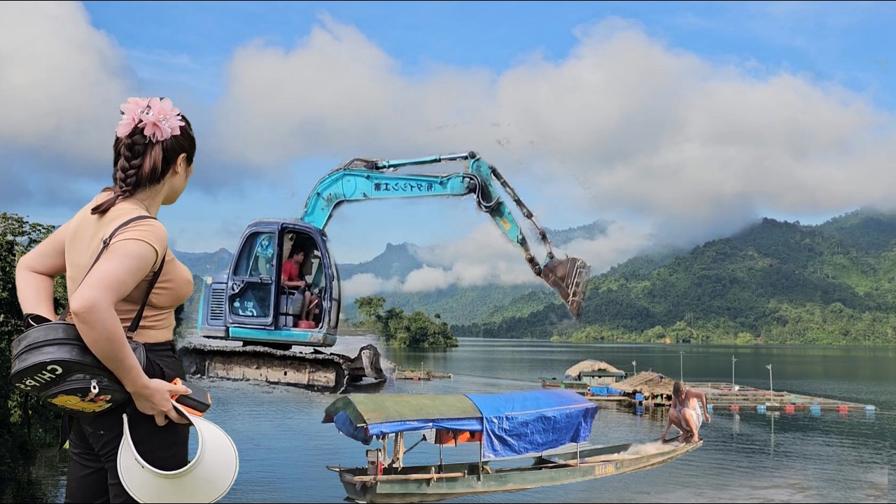TIMELAPSE:trucks, excavators, construction sites