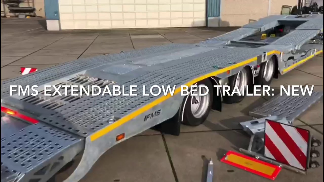Degroote Trucks: FMS extendable low bed trailer for sale