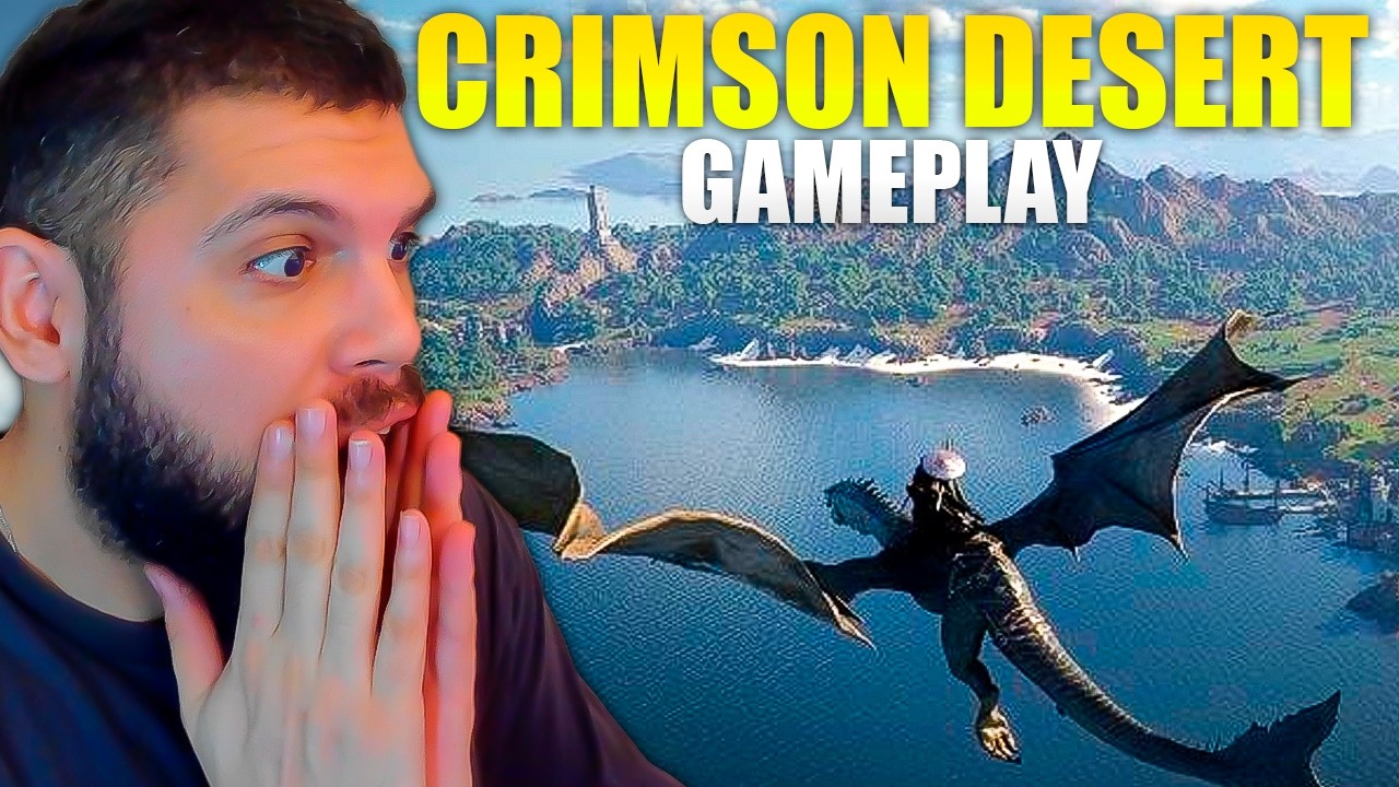 GAMEPLAY DE CRIMSON DESERT! 25 MINUTOS DE MUNDO ABERTO - REAGINDO E ANALISANDO