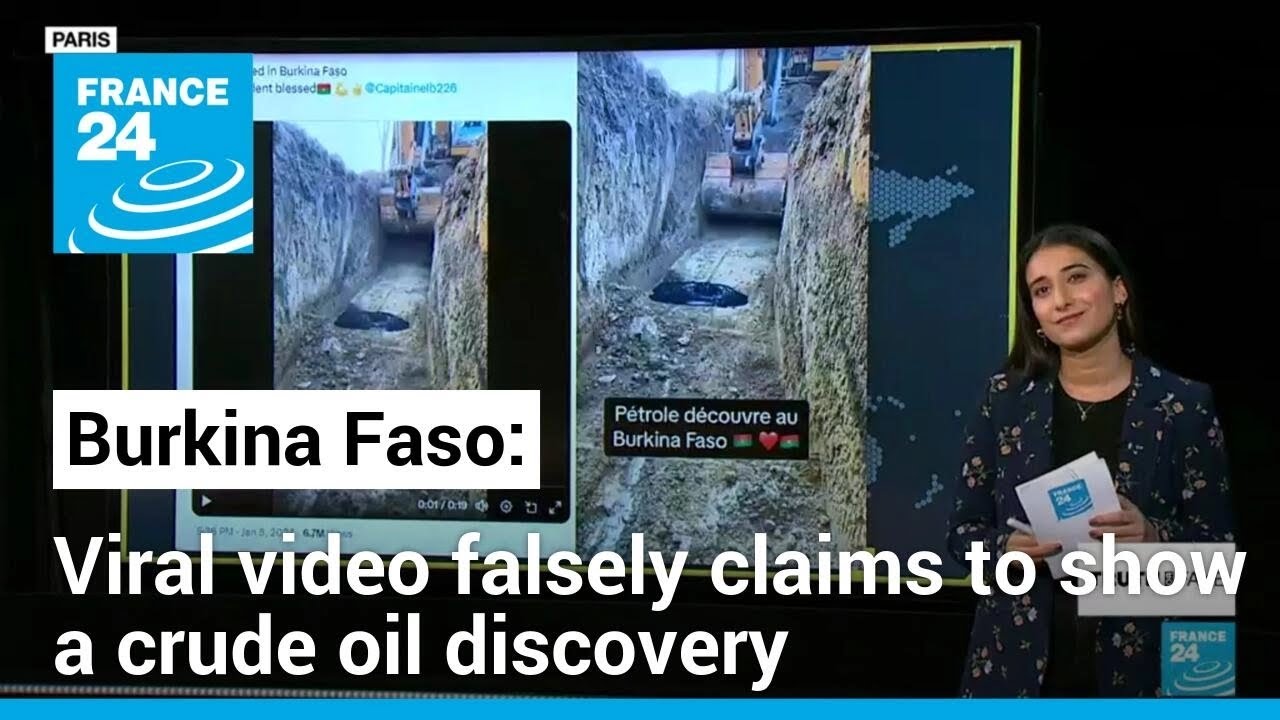 Oil reserves found in Burkina Faso? No, this is a Minnesotan sewage pipe • FRANCE 24 English