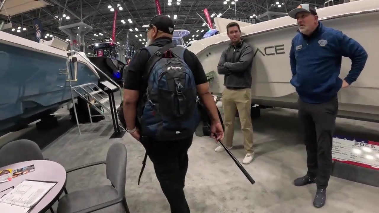 BROTHERS IN BAIT BOAT SHOPPING AT JAVITS CENTER