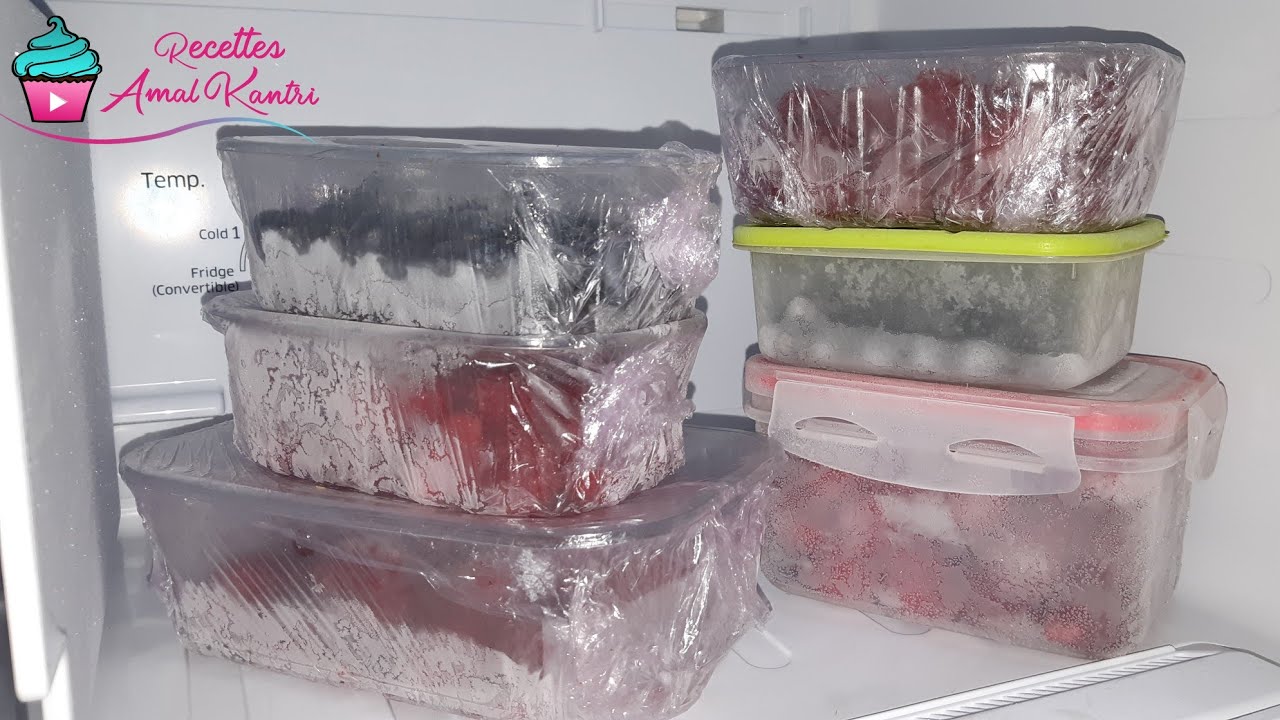 طريقتي في الإحتفاظ بالفواكه الحمراء في المجمد 🍰