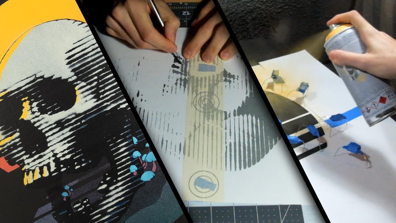 Rise n Shine - Stencil Painting Process