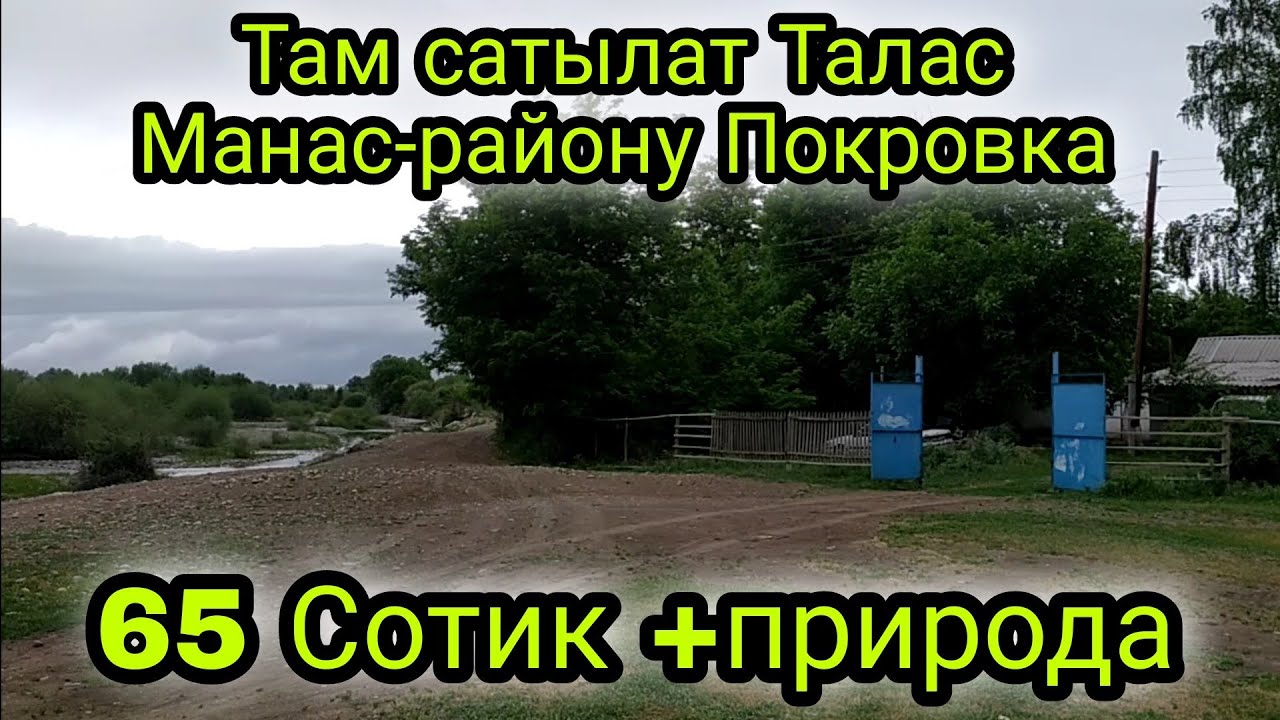 Там сатылат 65 Сотик Талас Манас-району Покровка 0708529536