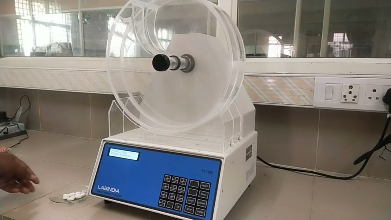 Friability test apparatus || Labindia|| tablet evaluation || pharmacy ||inprocess test|| friabilator