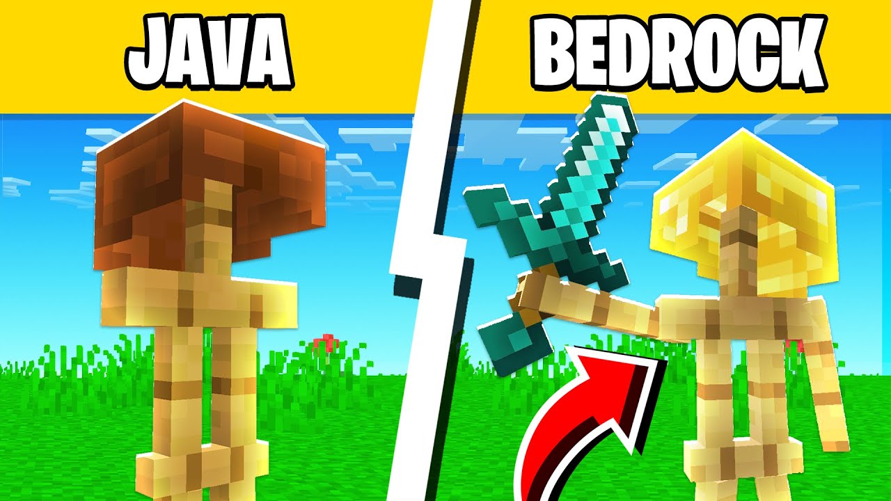 Minecraft Java VS Bedrock : 15 &Eacute;RDEKES K&Uuml;L&Ouml;NBS&Eacute;G!