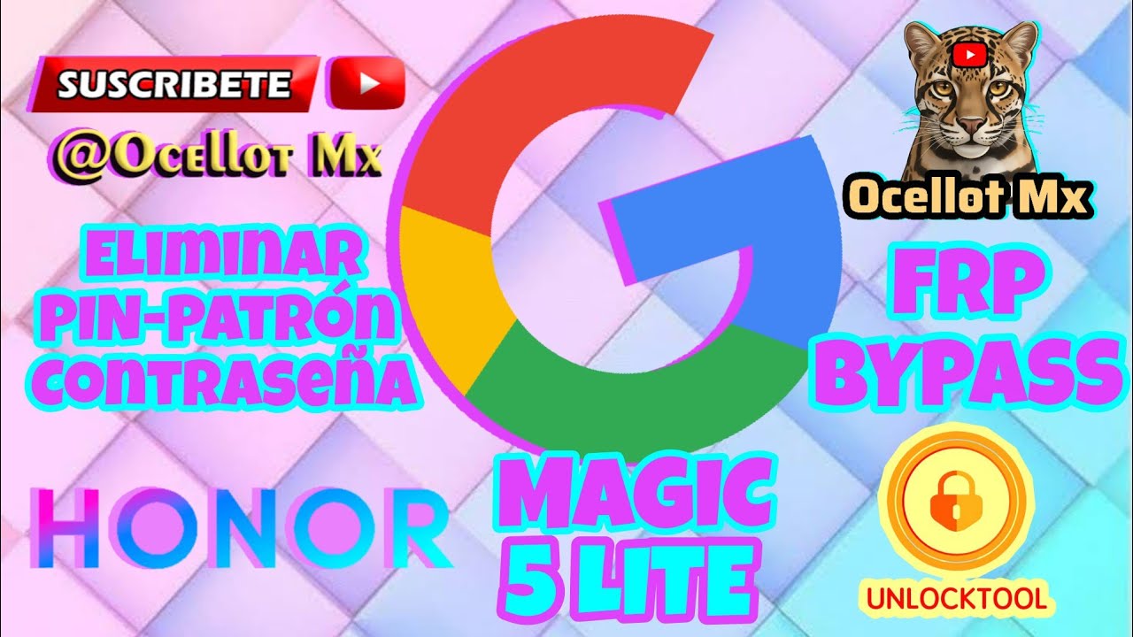 HONOR Magic 5 LITE FRP Bypass - eliminar cuenta Google - UnlockTool  