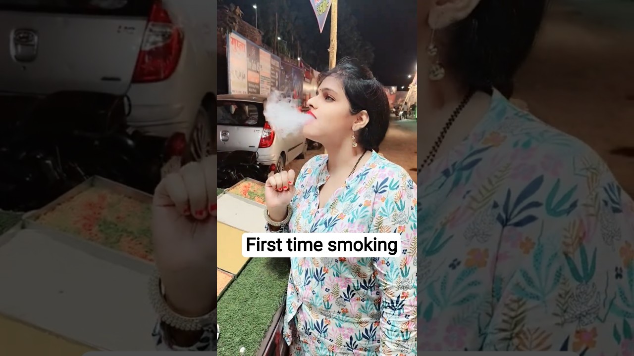 smoking Pan 1st experience but maja aaya 🤗 #shorts #ytshorts #shortsfeed #shortvideos #viralshorts