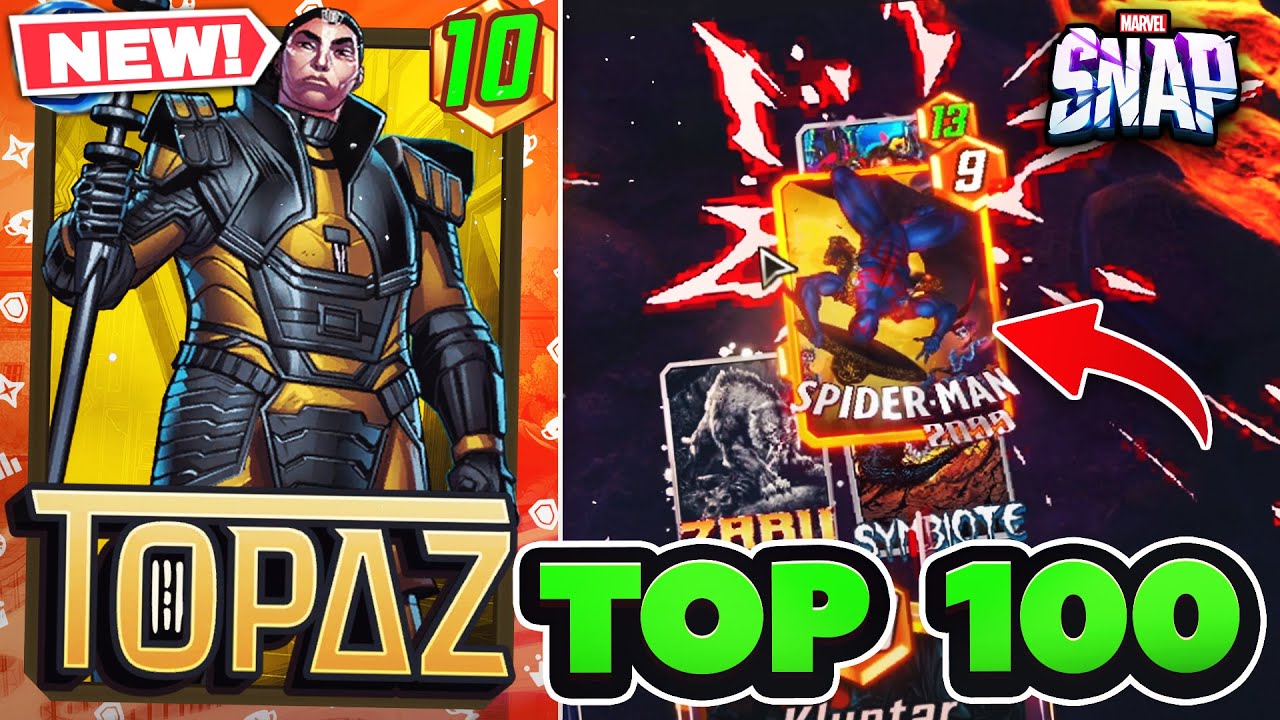 THIS TOP 100 TOPAZ DECK IS ABSURD! Insane Spider Man 2099 Combos! | Marvel Snap