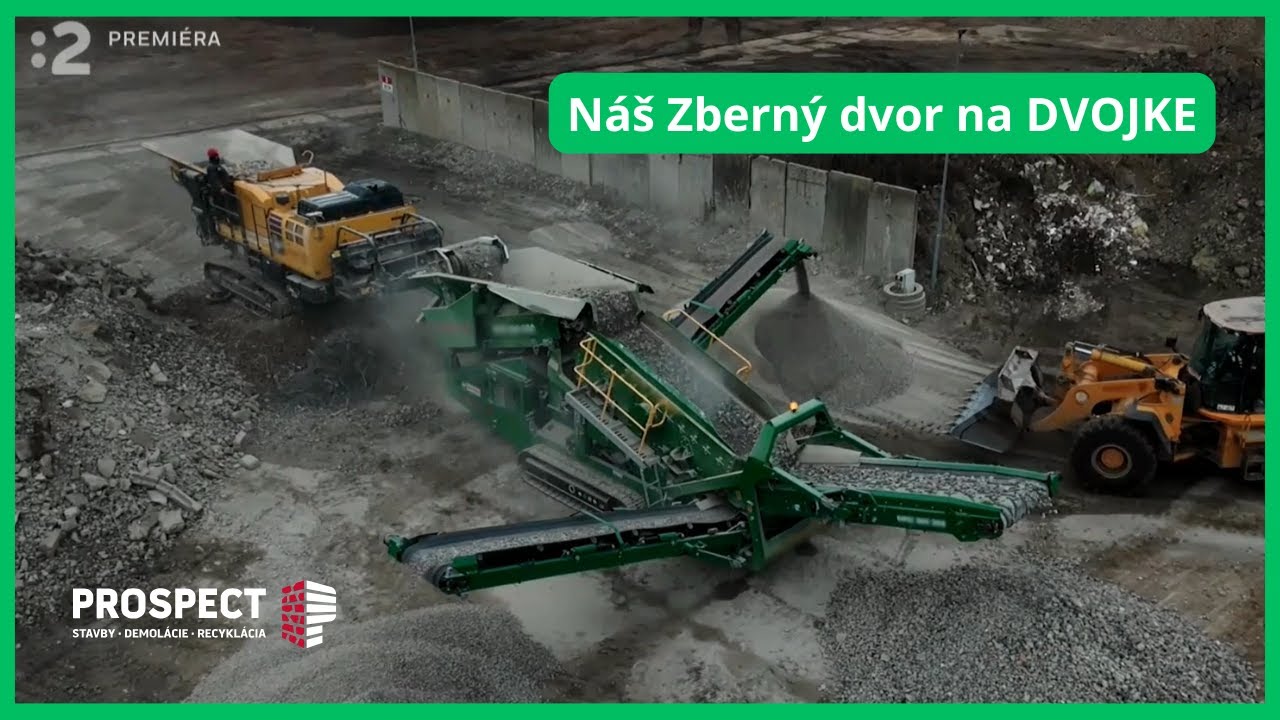 Recyklácia stavebného odpadu ♻️ Na zelenej adrese - DVOJKA