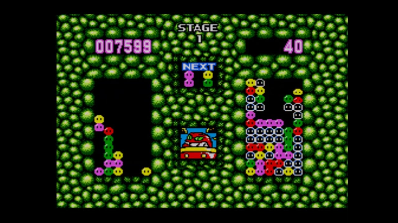 Dr Robotnik's Mean Bean Machine - Sega Master System Game Play