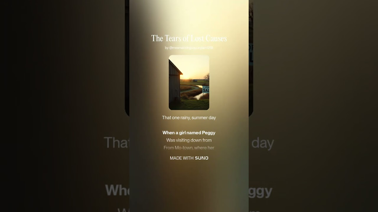The Tears of Lost Causes - country, nostalgia ballad