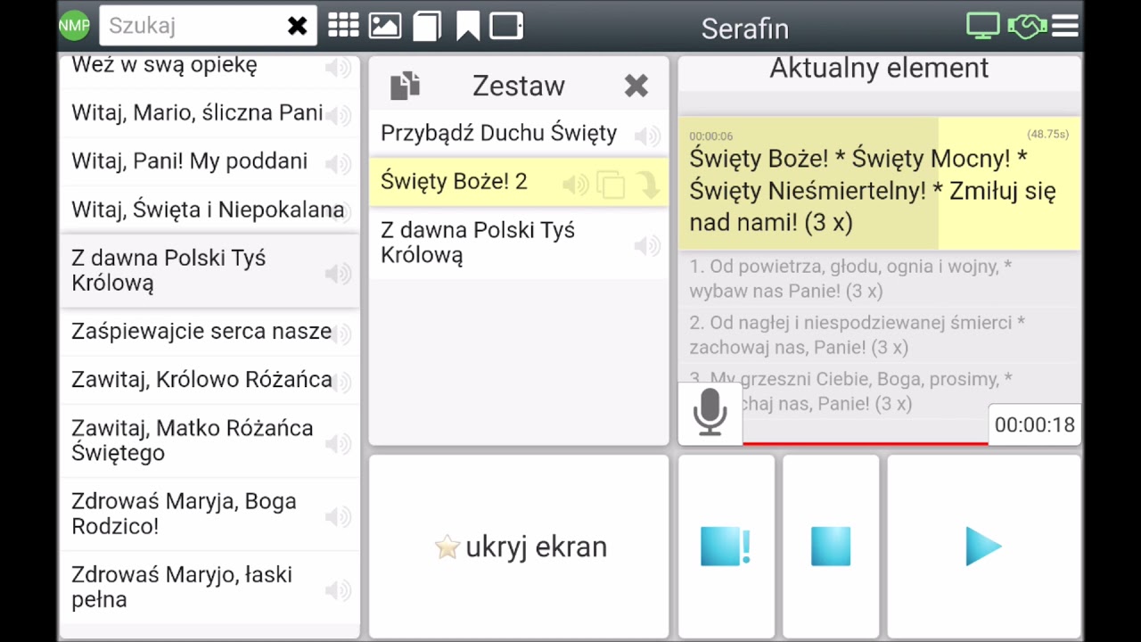 Wirtualny Organista + Serafin [1.6.2] = alternatywa automatyczny organista / elektroniczny organista