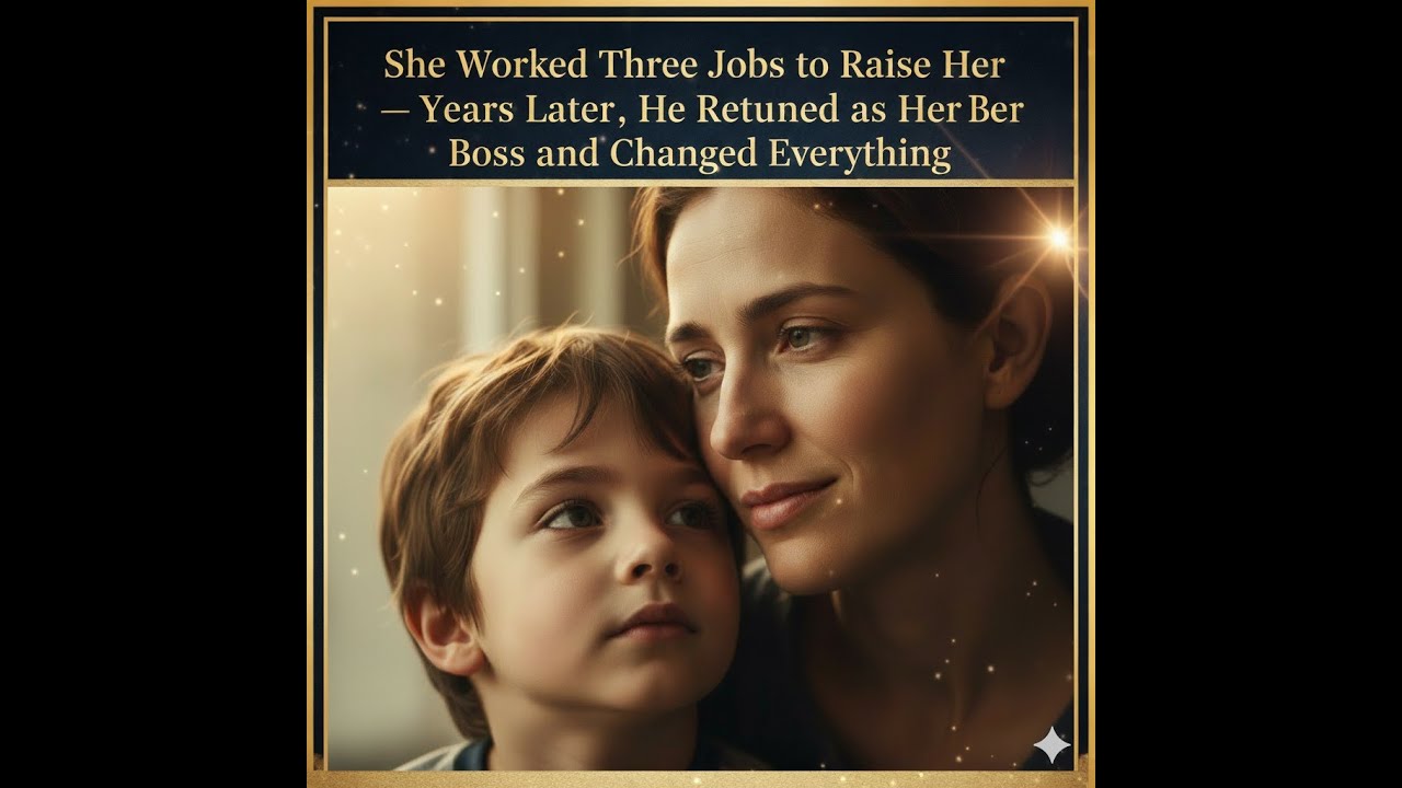 She Worked Three Jobs to Raise Her Son — Years Later, He Returned as Her Boss and Changed Everything